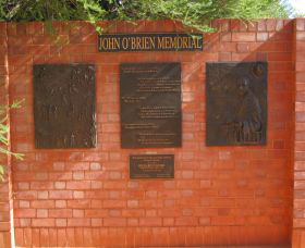 John OBrien Commemorative Wall - Accommodation Rockhampton 0