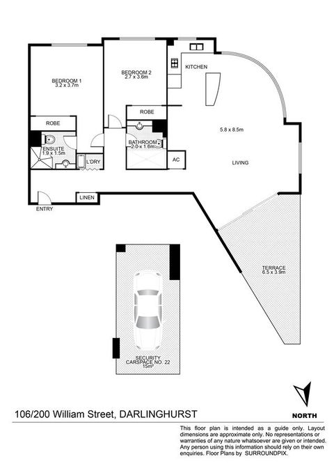 Lower Bridge And Sails - Executive 2BR Darlinghurst Apartment With Balcony And Rooftop Views - Accommodation Rockhampton 15