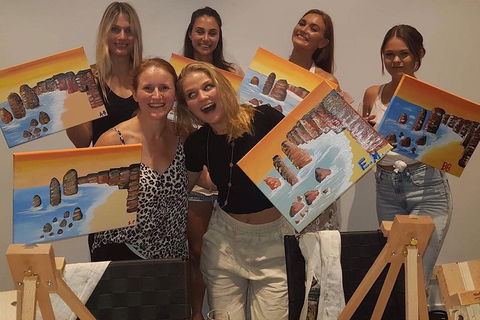 Friday Night 2 For 1 Paint And Sip Art Sessions - Accommodation Rockhampton 1